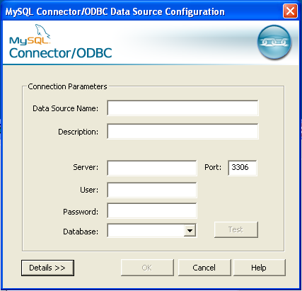 Add Data Source
                Name Dialog for Connector/ODBC 5.1