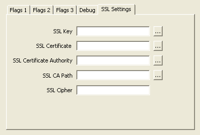 Connector/ODBC 5.1 SSL
                Configuration