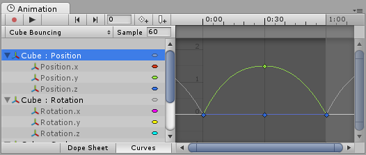 Unity - Manual: Using Animation Curves