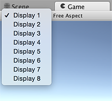 Fig 2: Display preview in the top left corner of GameView